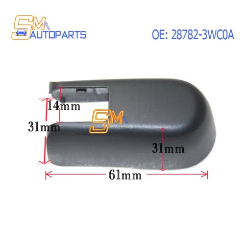 Coperchio braccio tergicristallo posteriore 28782-3WC0A per Nissan Versa Note (E12) 2013-2020
