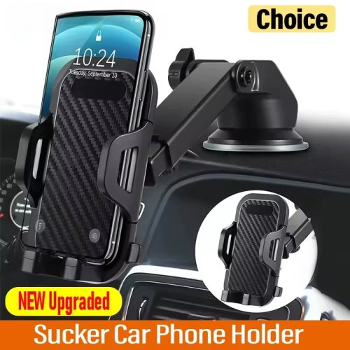 360° Rotatable Car Phone Holder — Stable Suction Cup Windshield & Air Vent Mount, Universal