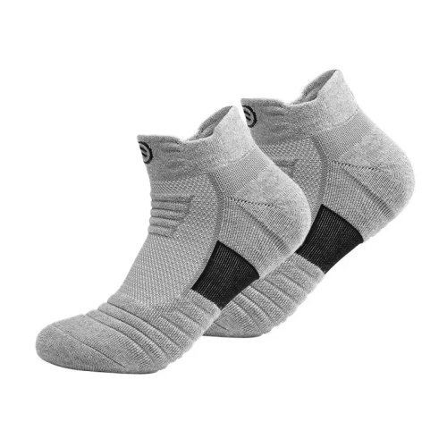 1 Pair Mesh Terry Sports Socks — Breathable, Sweat‑Absorbing Cushioned Socks for Running, Hiking & Outdoor Activities