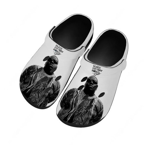 รองเท้ากันน้ำ The Notorious B.I.G – รองเท้าแตะ/คลอกส์เจาะรู ระบายอากาศ สวมสบาย สำหรับชายหาดและสวน ปรับแต่งได้