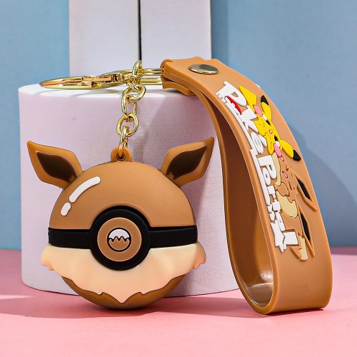몬스터볼(Poké Ball) PVC 키링 세트, 포켓몬 애니 수집용 키링, 자동차 키·가방 장식용 선물