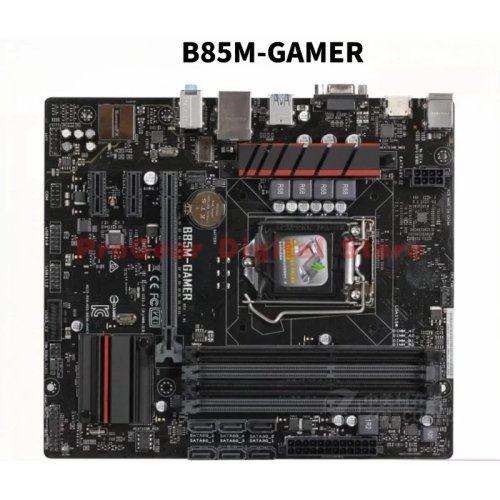 لوحة أم مستعملة ASUS B85M-E / B85M-E R2.0 / B85M-GAMER — LGA1150 mATX DDR3 متوافقة مع معالجات Intel الجيل الرابع (i7/i5/i3)