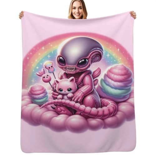 Manta Baby Xenomorph leve e aconchegante para viagem, camping e piquenique