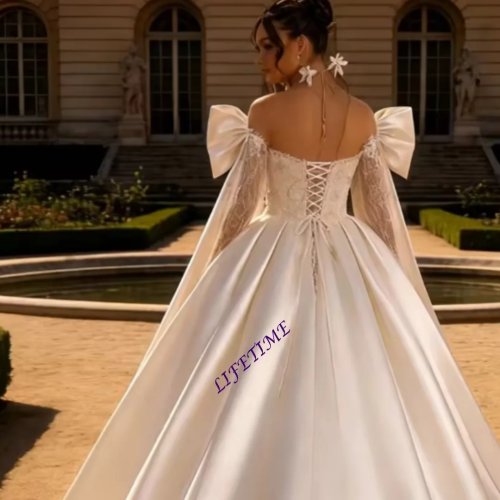 Vestido princesa personalizado para daminha - renda e cetim, comprido até ao chão, vestido infantil para casamento/aniversário/comunhão