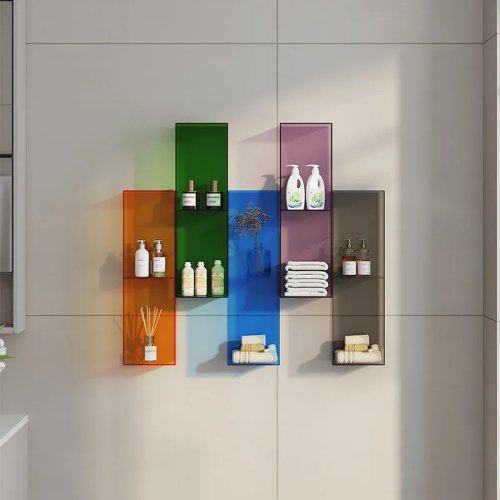 Mensola da parete di lusso — Scaffale moderno minimalista per soggiorno e camera