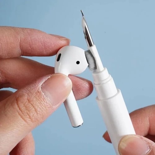 Kit limpiador 2 en 1 para auriculares — Bolígrafo limpiador y cepillos, compatible con AirPods 3/Pro, incluye 13 cabezales