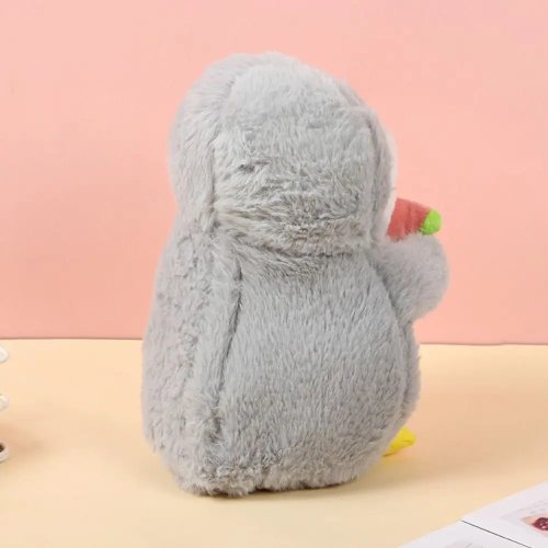 ハート型ソフトペンギンぬいぐるみ（呼吸シミュレーション・癒しの音楽・ナイトライト付き）赤ちゃん用