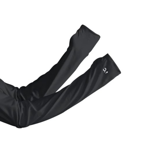 Manchons anti-UV en ice silk avec trou pour pouce — frais et respirants, coupe ample plissée, idéals pour conduite et activités extérieures