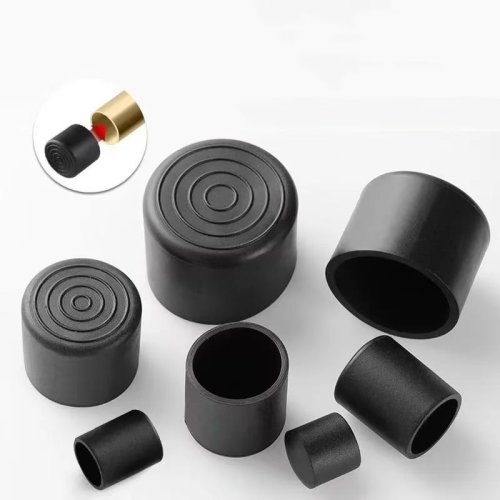 원형 고무 의자발 캡 8~120mm(여러 사이즈) – PVC 바닥 보호대, 미끄럼방지 및 방음 의자 다리 마개