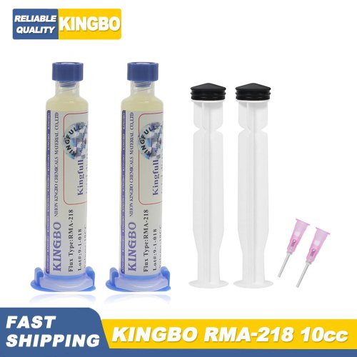 KINGBO RMA-218 10cc Soldering Flux Paste — Solder Paste for Electronics Repair (Phone, LED, BGA, SMD)