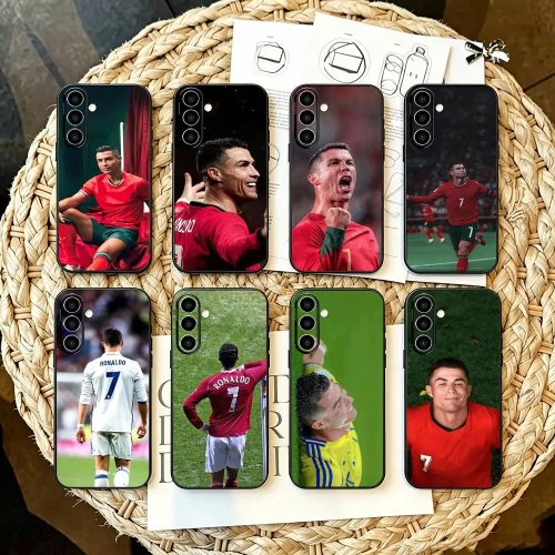 Ốp lưng CR7 (Ronaldo) họa tiết bóng đá cho Samsung Galaxy A series — tương thích A55/A35/A15/A54/A24 (4G)/A14/A53/A33/A23 (5G)/A52s/A42/A32/A71/A51/A21s/A50/A30