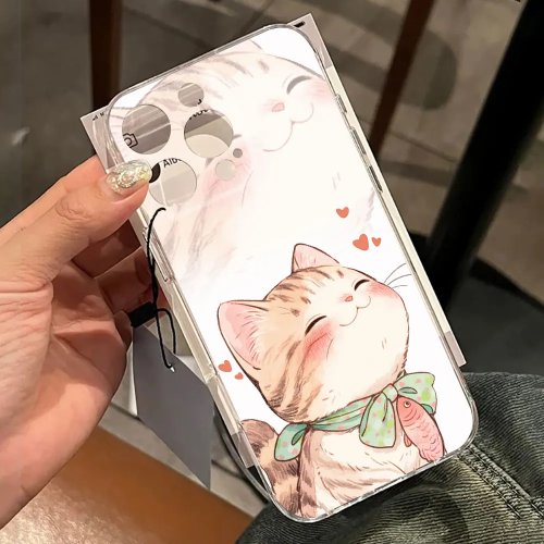 Coque souple TPU transparente motif chat tigré aquarelle — compatible avec Redmi Note 14 Pro / 13 Pro / 13 Pro+ / 13 / 13C / 12 / 11 / 10 Pro (4G/5G)