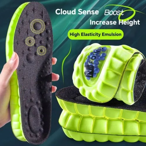1 Paio Plantari 4D Cloud Sport – Suola in PU con Air Cushion, ammortizzante morbida, traspirante e antiodore, plantari ortopedici per running