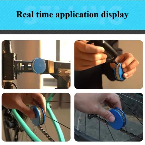 Bicycle chain oiler (roller type) — chain lubrication and maintenance tool