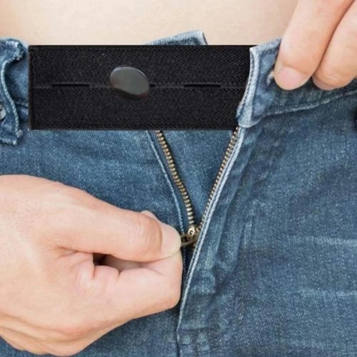 Extensor de cintura universal — Correa elástica con botón, regulable para pantalones de hombre y mujer, resistente para casa y viaje