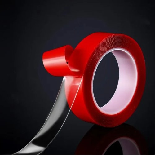 Nano-Doppelklebeband (transparent) – waschbar, wiederverwendbar, rückstandsfrei, starke Haftung, Rolle 3,3 m; Breiten: 6/8/10/15/20/25/30 mm