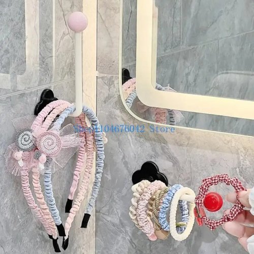 Gancio/organizer da parete multifunzione per fermagli e fasce per capelli — Porta decorativo stile dopamine