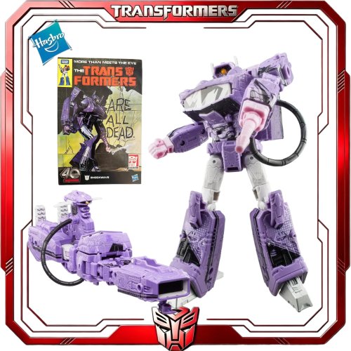 Hasbro Transformers Generations Voyager Shockwave — Marvel Comic Edition, 40th Anniversary — Spaceship-convertible Action Figure