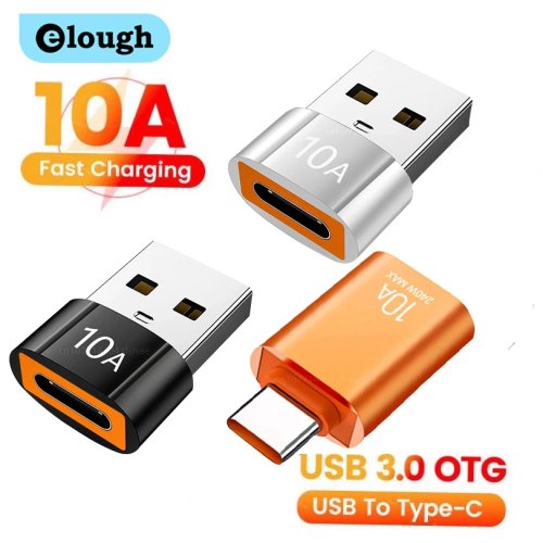 Elough USB‑C auf USB‑A Adapter, USB 3.0 OTG Konverter für MacBook, iPad, Huawei, Xiaomi, Samsung