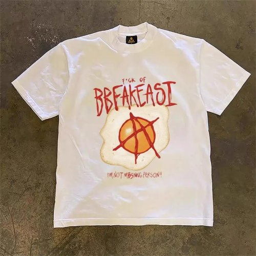 メンズTシャツ 綿100％・しっかり生地・ダブルステッチ・ゆったりシルエット・半袖・アメリカンレトロ・カップルお揃い