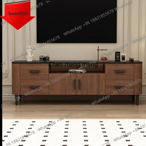Kệ TV A55 đa năng hiện đại – Tủ TV gỗ phong cách Bắc Âu có ngăn lưu trữ cho phòng khách và hành lang