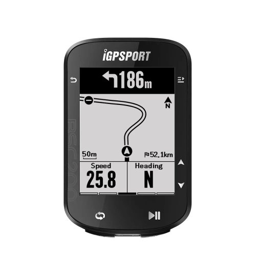 IGPSPORT BSC200 คอมพิวเตอร์จักรยาน GPS – โอโดมิเตอร์, มาตรวัดความเร็วไร้สาย, นำทางเส้นทาง, ANT+ และ Bluetooth 5.0