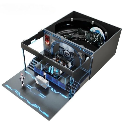 Simulador VR de Montanha-Russa com Movimento — Interior, multijogador, 5D/7D/9D/12D (simulador de voo/atração)