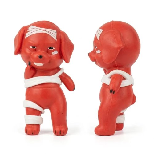 Langsam-rückfederndes Squishy – roter Hund, lustiges Anti‑Stress‑Knautschspielzeug für Büro