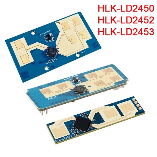 Módulo radar 24GHz HLK-LD2452/LD2453/LD2450 — Detección de presencia humana 1T2R, sensor multiblanco de alta precisión (hasta 3 personas)