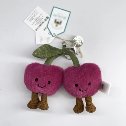 Cute Plush Keychain Bag Charm — Soft Stuffed Toy Keyring, Bag Accessory, Perfect Gift for Girls & Women