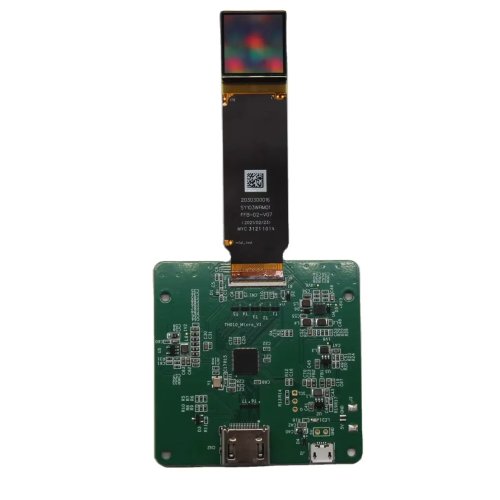 Si-OLED microdisplay 1,03 inch 2560×2560, zonlichtleesbaar, MIPI-interface met driverboard voor HMD/AR/VR