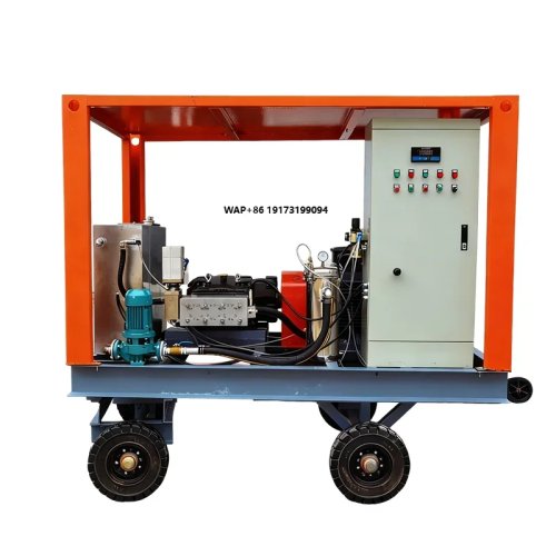 Hidrolavadora eléctrica de alta presión 280 MPa (2800 bar) — Industrial, de uso pesado para remover óxido en embarcaciones