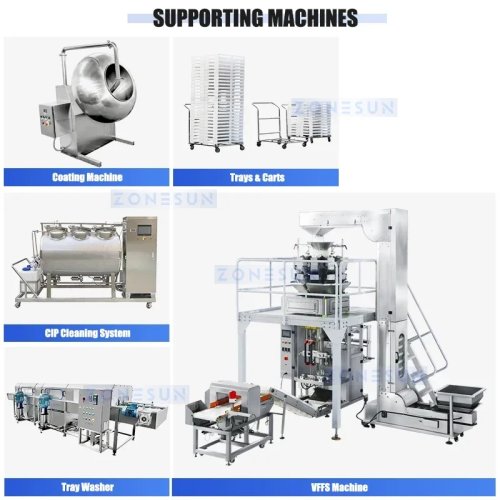 Macchina per caramelle gommose ZONESUN ZS-GL150 — Depositor industriale per gummy, linea di produzione