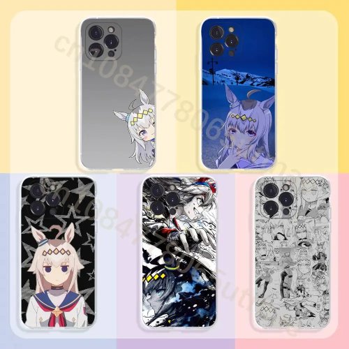 Uma Musume Oguri Cap clear phone case for iPhone 11–17, Plus/Pro/Max (transparent cover)