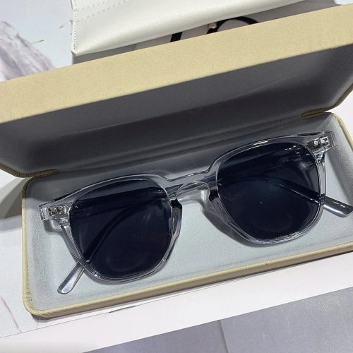 Vintage kleine vierkante zonnebril unisex - luxe merk