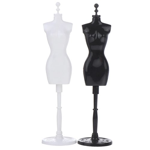 Maniquí miniatura escala 1:6 para casa de muñecas – soporte para ropa/vestido (1 juego)