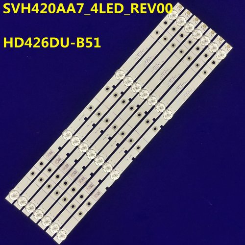 Dải LED đèn nền thay thế cho TV SVH420AB2, SVH420AB3, JL.D42641330-003LS-M — tương thích với LED43K260, LED43K300U, LED43EC200, LED43EC210D, LED43M5000U