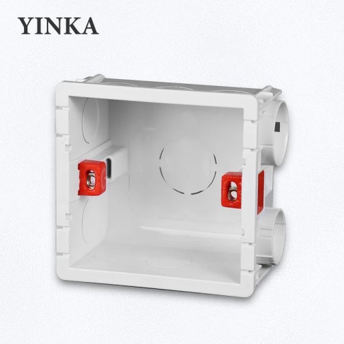 Scatola da incasso per interruttore YINKA TP86, PVC ritardante di fiamma, impermeabile, bianco, universale