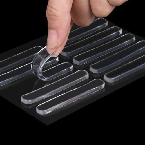 100er Set transparente selbstklebende Silikonpuffer – Schutzpolster für Möbel, Türen, Schränke, Kühlschrank & Glas, stoß‑ und geräuschdämpfend