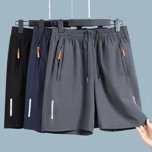 Heren Ice Silk zomershorts - sneldrogend en ademend, voor hardlopen, fitness en strand