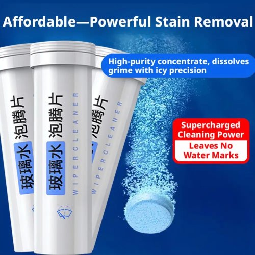 Concentrated Windshield Washer Tablets — Car Glass & Wiper Cleaner (solid tablets)