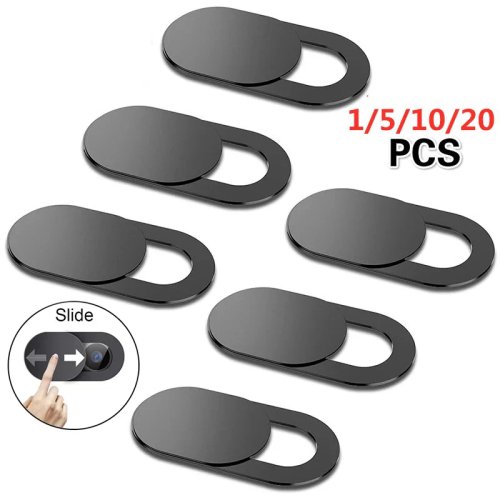 Cubre cámara deslizante magnético — tapa de privacidad para celular, tablet y laptop