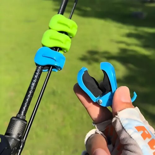 2 unidades Clipe de fixação rápida para varas de pesca - Suporte de 1 mão sem ferramentas para varas de 2 partes (água doce), fixação segura e organizador