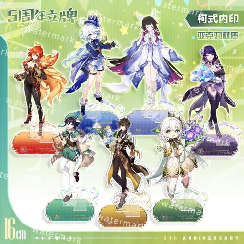 原神 5周年 アクリルスタンド フリーナ（Columbina）16cm／アニメ卓上フィギュア・コスプレ用ギフト