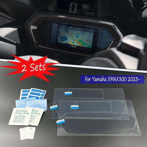 Dashboard/Speedometer Screen Protector Film for Yamaha XMAX 300 (2023-2024) — Anti-Scratch Meter Cluster Cover
