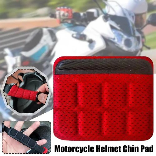 Almohadilla de barbilla para casco — espuma blanda, relleno para correa, recambio para casco de bici y moto