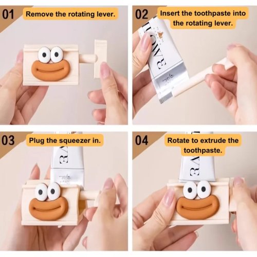 Appareil d'hygiène buccale portable en forme de saucisse — brosse à dents de voyage manuelle, sans batterie ni alimentation