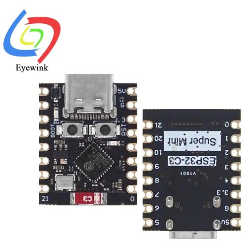 ESP32‑C3 Super Mini ontwikkelbord — 32‑bit éénkern, 16 pin, USB Type‑C