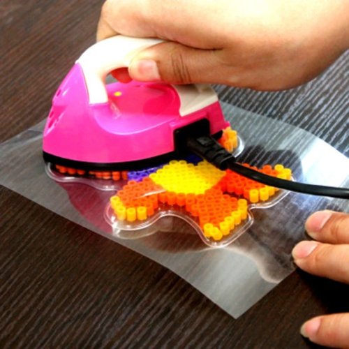 Papel para planchar reutilizable y resistente al calor para cuentas Hama/Perler — lámina protectora para fusionar cuentas DIY