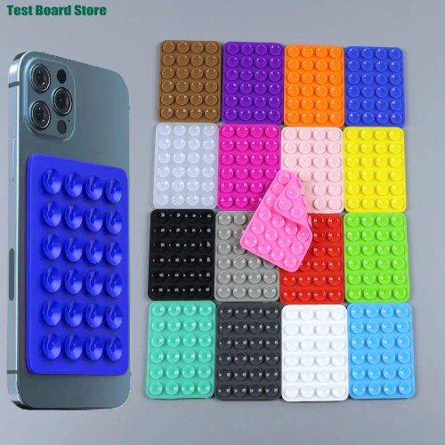 Base de succión de silicona de doble cara para soporte de celular